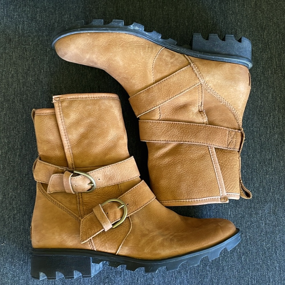 SOREL waterproof real microsuede / shearling boots US 10 - Picture 5 of 12